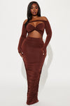 Kristal Maxi Dress - Chocolate