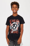 Mini Stay Young Live Free Short Sleeve Tee - Black