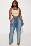 The Best Of Me Stretch Slim Straight Leg Jeans - Dark Wash