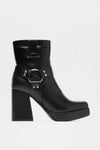 Show Me The Way Platform Booties - Black