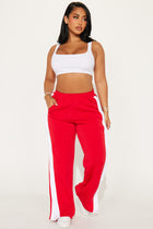 Always First Track Pant - Red/combo