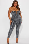 Dance On My Own Sequin Jumpsuit - Black