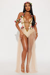 Forbidden Sin Goddess 2 Piece Costume Set - Beige