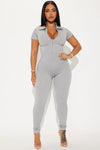 McKay Seamless Jumpsuit - Heather Grey