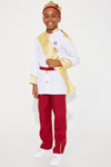 Mini Royal Prince Costume - Burgundy/combo