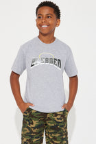 Mini Beyond Blessed Short Sleeve Tee - Grey