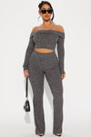 Vienna Pant Set - Charcoal