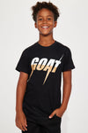 Mini GOAT Short Sleeve Tee -Black