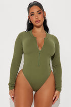 Serena Seamless Bodysuit - Olive