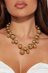 Bubble Bath Necklace - Gold