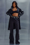 Strut This Cargo Flare Pant - Black