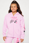 Mini Pink Panther Zip Up Hoodie - Pink