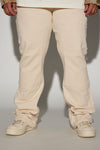 Indestructible Flared Carpenter Pants - Cream