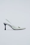 Annette Kitten Heel Pumps - White