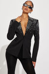 Front And Center Blazer - Black