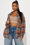 Leilani Plaid Shirt - Brown Combo