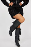 Get Used To It Knee High Boots - Black