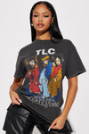 TLC Cartoon Graphic Tee - Charcoal