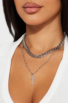 What You Tell Me Layered Necklace - Silver