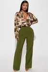 On The Go Trouser Pant - Olive