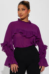 Birdie Blouse Top - Purple