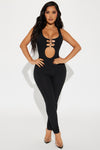 Ring Me Up Tank Jumpsuit - Black