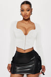 Gianna Corset Top - White