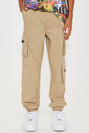 Mini Winning Season Tech Twill Utility Joggers - Khaki