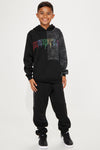 Mini Hustle All On Me Fleece Jogger Set - Black