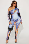 Star Bright Jumpsuit - Royal/combo