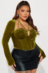 Emilia Corset Top - Chartreuse