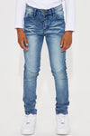 Mini Take A Knee Moto Jean - Blue