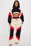 Put It In Sport Wide Leg Pant - Cream/combo