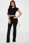 Tamara Snatched Pant Set - Black