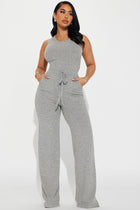 Express Your Style Jumpsuit  - Heather Grey