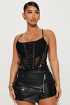 Your Midnight Dream Corset Top - Black