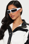 Ahead Of The Game Sunglasses - White