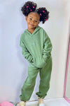 Mini Saint Sweatpant Set - Sage