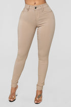 Hyperstretch Skinny Pants - Tan