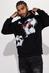 Feral By Night Hoodie - Black