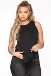 Laid Back Tank Top - Black