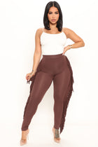 Shake It Like a Fringe Shaker Legging - Chocolate