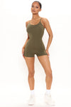 Nova Season Shortie Romper - Olive