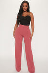 Tall Victoria High Waisted Dress Pants - Mauve