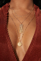 Three For You Layered Necklace - Gold