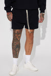 Tyson Oversize Heavyweight Sweat Shorts - Black