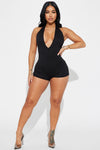 Iconic Babe Romper - Black