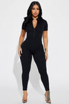 Tanya Seamless Jumpsuit - Black