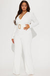 Bailey Embellished Jumpsuit - White