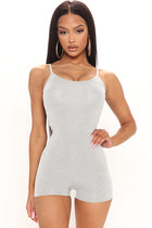 Nova Season Shortie Romper - Heather Grey